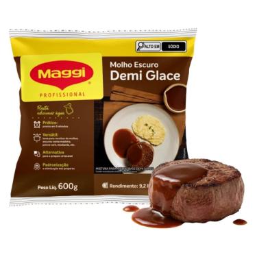 Imagem de Molho Escuro Demi Glace Profissional 600g Alto Rendimento Maggi