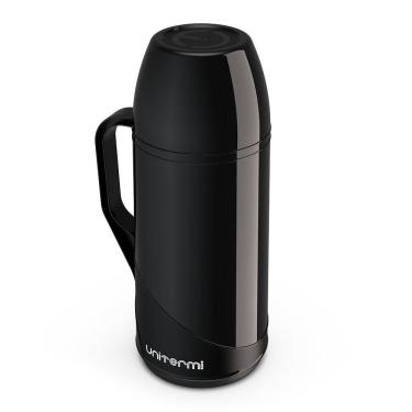 Imagem de Garrafa Térmica Unitermi Roma De Vidro 0.5l - Preta
