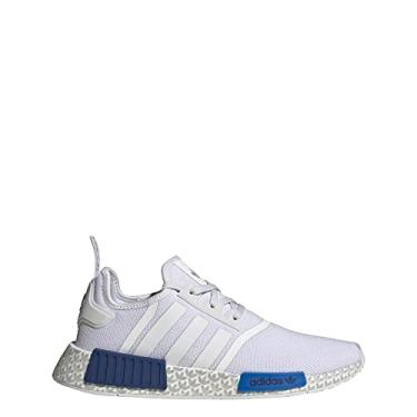 Imagem de Adidas Originals Tênis masculino NMD_R1, Branco/branco cristal/azul royal brilhante, 34 BR