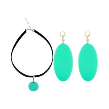 Imagem de Conjunto De Colar E Brincos De Cosplay Anime Ayase Momo, Pingente De H