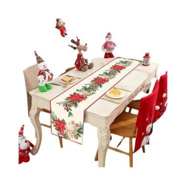 Imagem de Feliz Natal 2024, Caminho De Mesa Para Decoração De Casa, Natal, Ano N