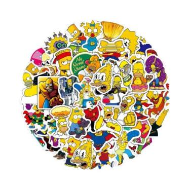 Imagem de Adesivos Dos Simpsons Da Disney 10 30 50PCS Decalques Engraçados De De