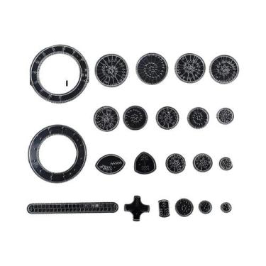Imagem de Conjunto De Spirografos Com 22 Peças: Régua De Desenho Geométrico, Rol