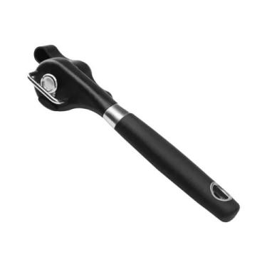 Imagem de Abridor De Latas Manual Portátil Com Corte Seguro, Borda Lisa, Aço Ino