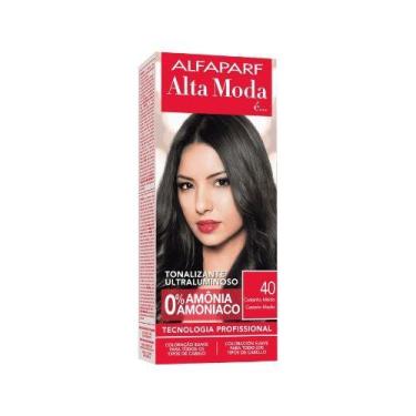 Imagem de Alta moda tonalizante kit 120g 4.0 castanho medio