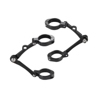 Imagem de Suporte Universal Preto Para Farol E Sinalizador De Motocicleta, Tubo 