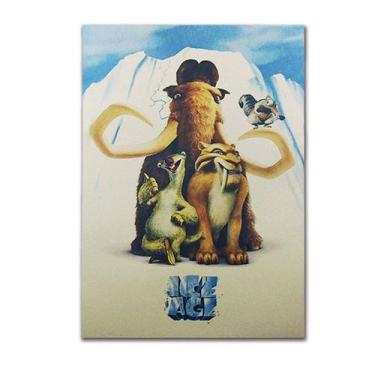 Imagem de Pôster Pintura A Era do Gelo Manny Sid Diego Vintage 51,5x36cm - taiyu