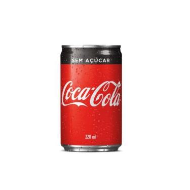 Imagem de Refrigerante Sem Açúcar Coca-Cola Mini Lata 220ml