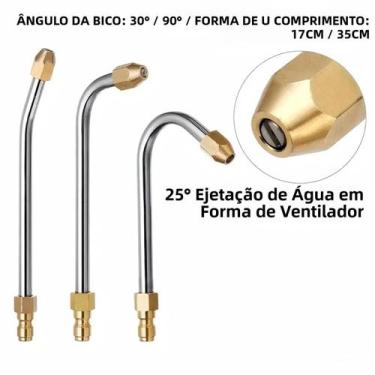 Imagem de Extensão De Lança Para Lavadora De Alta Pressão 30 graus 90 graus Pist