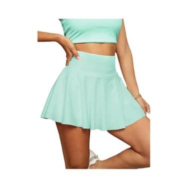 Imagem de Saia De Tênis Plissada De Cintura Alta Para Mulheres, Rápido Secagem, 