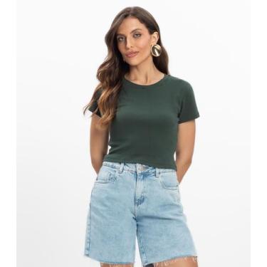 Imagem de Blusa Feminina Infinita Cor Verde, M, Verde