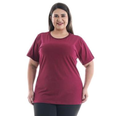 Imagem de Plus Size - Camiseta Feminina Manga Curta 100% algodão - EBT UNIFORMES