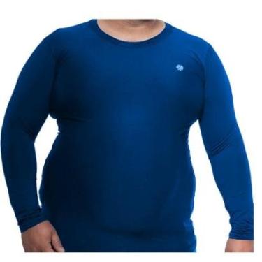 Imagem de Blusa Térmica Masculina Plus Size Uv50+ Segunda Pele Proteção Solar-Masculino