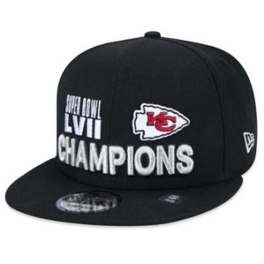 Imagem de Boné New Era Kansas City Chiefs Campeão Super Bow Aba Reta Snapback Masculino-Masculino