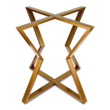 Imagem de Base de Mesa Stelar Premium Para Tampos Madeira Pedra Vidro - Loja da 