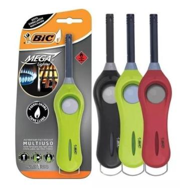 Imagem de Acendedor BIC Mega Lighter Multiuso Longo Original c/ Nota Fiscal
