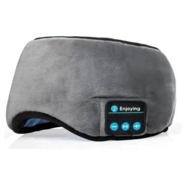 Imagem de Máscara para Dormir com Som Bluetooth Fone de Ouvido Recarregável USB 