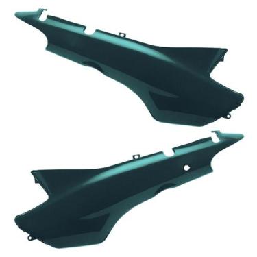 Imagem de Tampa Lateral Moto Honda Biz 100 1998 À 2005 Cromo Forte, VERDE RIVIER