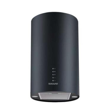 Imagem de Coifa De Ilha Redonda Quartzo Preta 35 cm Suggar 220V, 220V