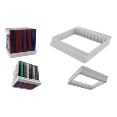 Imagem de Suporte De Mesa Para 10 Jogos Ps5 Mesa Organizada setup - PEKO, Branco