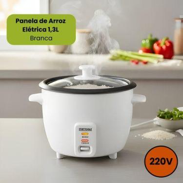 Imagem de Panela de Arroz Elétrica 1,3L 220V - Branca - STARTOOLS, 220V