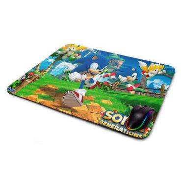 Imagem de Mouse pad Gamer Sonic Generator - Starnerd