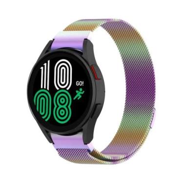 Imagem de Pulseira De Metal Milanesa Unissex Para Samsung Galaxy Watch 6/5/4 Cla