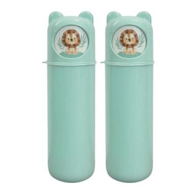 Imagem de Kit Porta Escovas de Dentes Estojo Ludico Porta Lápis Canetas - - PLAS