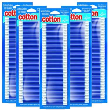 Imagem de Kit 1400 Hastes Flexíveis Cotton Line 5 PACOTES com 280 Unidades Coton