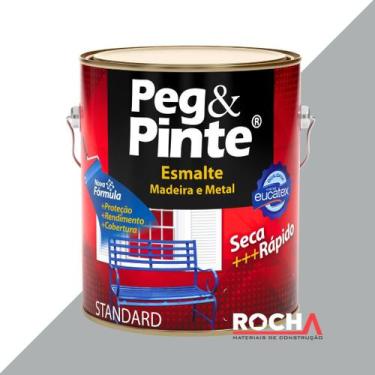Imagem de Tinta Esmalte Peg e Pinte para Ferro e Metal 900ml - Eucatex, Gelo Bri