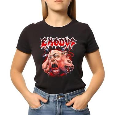 Imagem de Camiseta Baby Look Feminina Banda Exodus Exclusiva Show - NoBrand, Pre