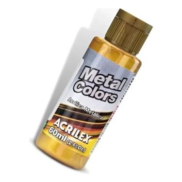 Imagem de Tinta Acrílica DOURADO SOLAR 598 Metal Colors 60ml - ACRILEX