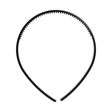 Imagem de Arquinho Para Cabelo Tiara Médio Preta Para Artesanato Com 10 Unidades