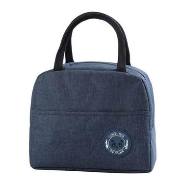 Imagem de Bolsa Térmica Necessaire Portátil Lancheira Dobrável Organizadora Multifuncional Bolso...