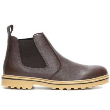 Imagem de Bota Casual Masculina em Couro com Solado Crepe-Masculino
