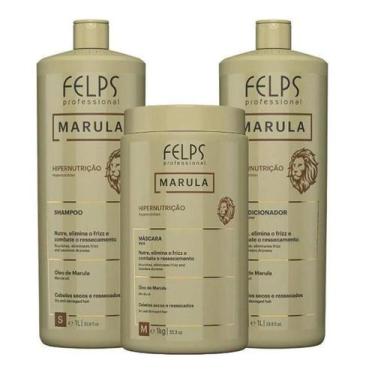 Imagem de Kit Felps Professional Marula Tratamento Salão (3 Produtos)