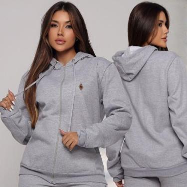 Imagem de Blusa de Frio Moletom Feminino Tradicional - Moletom Feminino P ao GG 