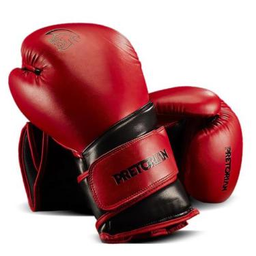 Imagem de Luva Pretorian Boxe/Muay Thai Elite, 10oz, Vermelho, Preto
