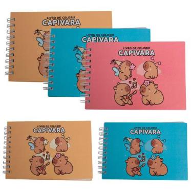 Imagem de 5 Livros Para Colorir Bobbie Goods Capivara Adulto Criança - Toys 2u