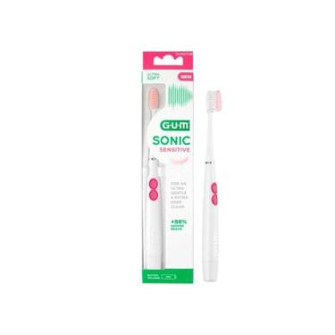 Imagem de Escova De Dente Elétrica Sonic Sensitive Branca - Gum - Sunstar