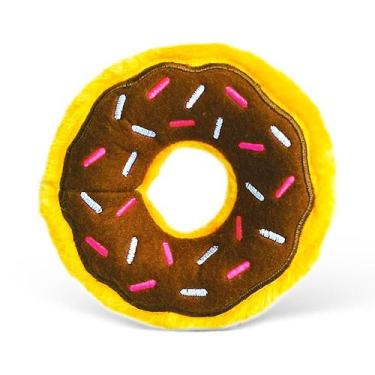 Imagem de Brinquedo Pelúcia para Cães - Donutz Chocolate Médio - Zippy Paws