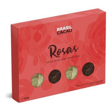 Imagem de Presente Namorados Caixa Chocolate Rosas 80g Brasil Cacau