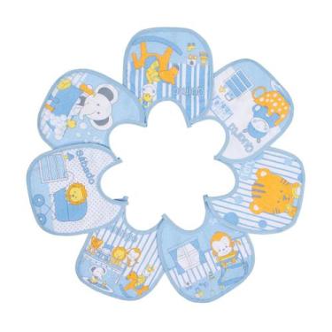 Imagem de Babador Semaninha Felpudo E Plastificado Papi Estampado 20Cm X 19Cm Co