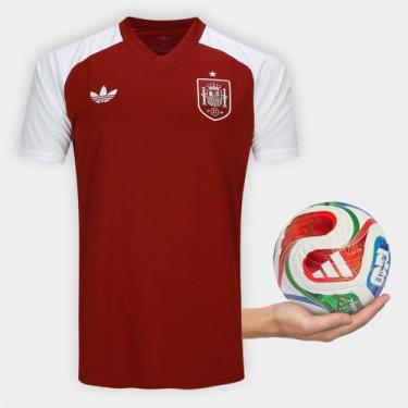 Imagem de Kit Camisa Seleção Espanha Away 2026 Originals + Mini Bola Trionda Adi