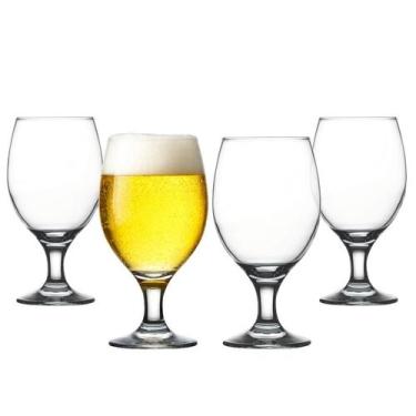 Imagem de Jogo 4 Taças De Vidro Vinho Agua Suco Drinks Chopp 400ml - Class Home