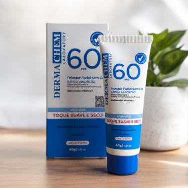 Imagem de Protetor Solar Facial Sem Cor FPS 60 - Dermachem