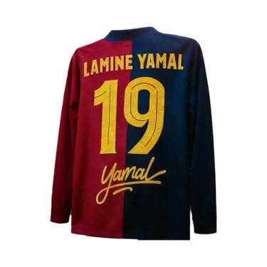 Imagem de Camiseta Comemorativa Edição Fan Lamine Yamal Para Crianças, Respiráve