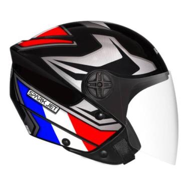 Imagem de Capacete Ebf Spark Jet Bandeira França Tamanho:58, 58