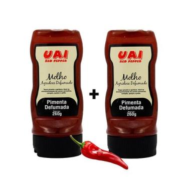 Imagem de Kit Com 2 Geleia Molho De Pimenta Agridoce Uai Red Pepper 260g