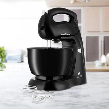 Imagem de Batedeira Britânia Pérola 550 Turbo Preto 4,3L 500W, Preto, 220V